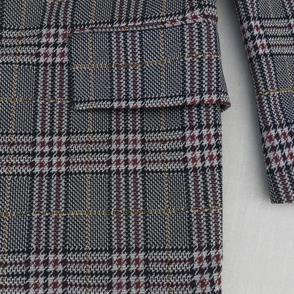 Vintage Polyester Plaid Jacket - Picture 3 of 8